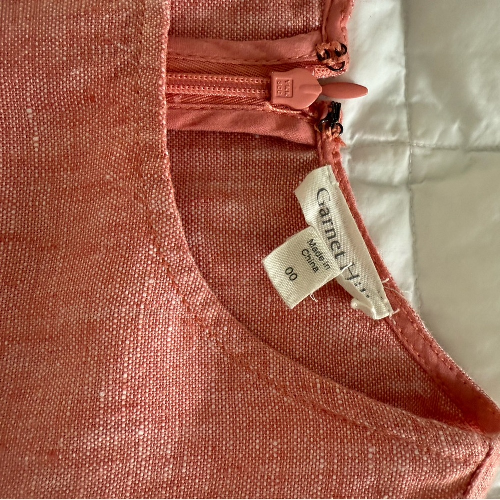 Garnet Hill Elegant Linen Sleeveless Dress size 00 - Picture 5 of 7